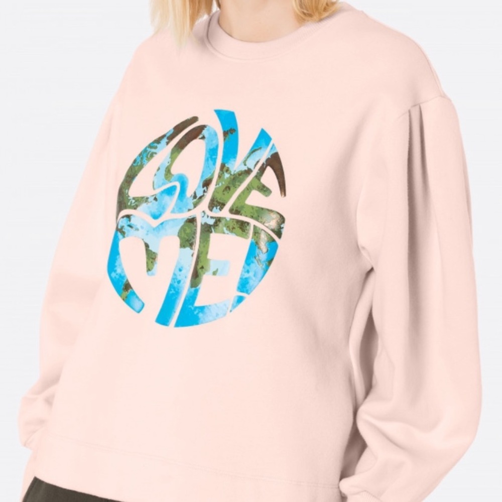 Alberta Ferretti Pink Love Me Sweatshirt